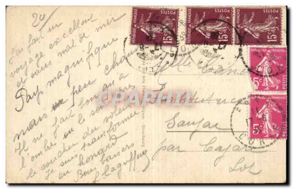 Bastia - Partie du Vieux Port et Église St-Jean — édition CPAPHIL n°44 — Rückseite