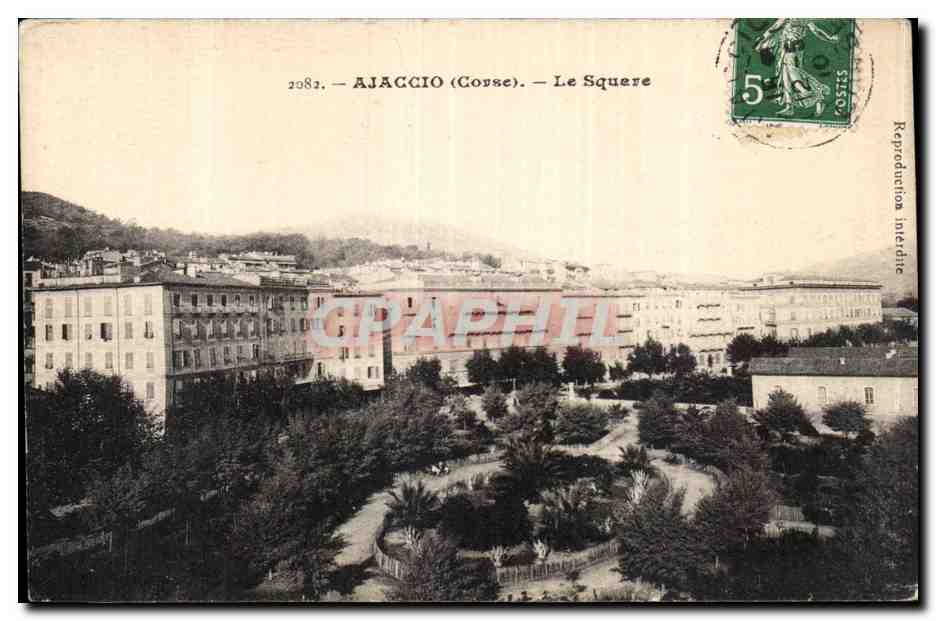 Corse - Corsica - Ajaccio - Le Square - CPA 