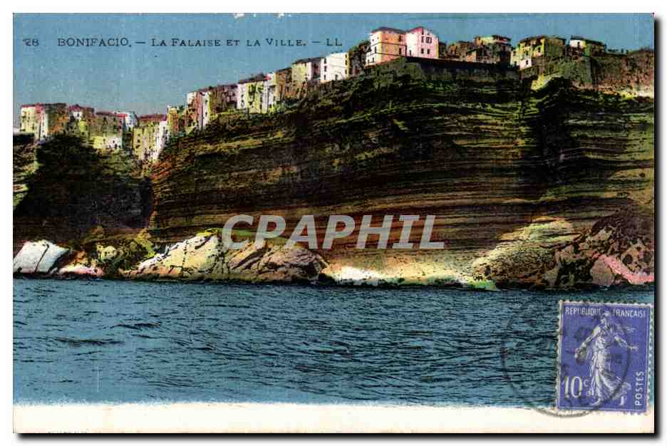 Bonifacio — La falaise et la ville — LL