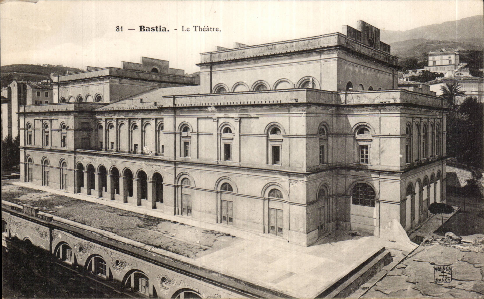 CPA Corse Corsica Bastia le theatre