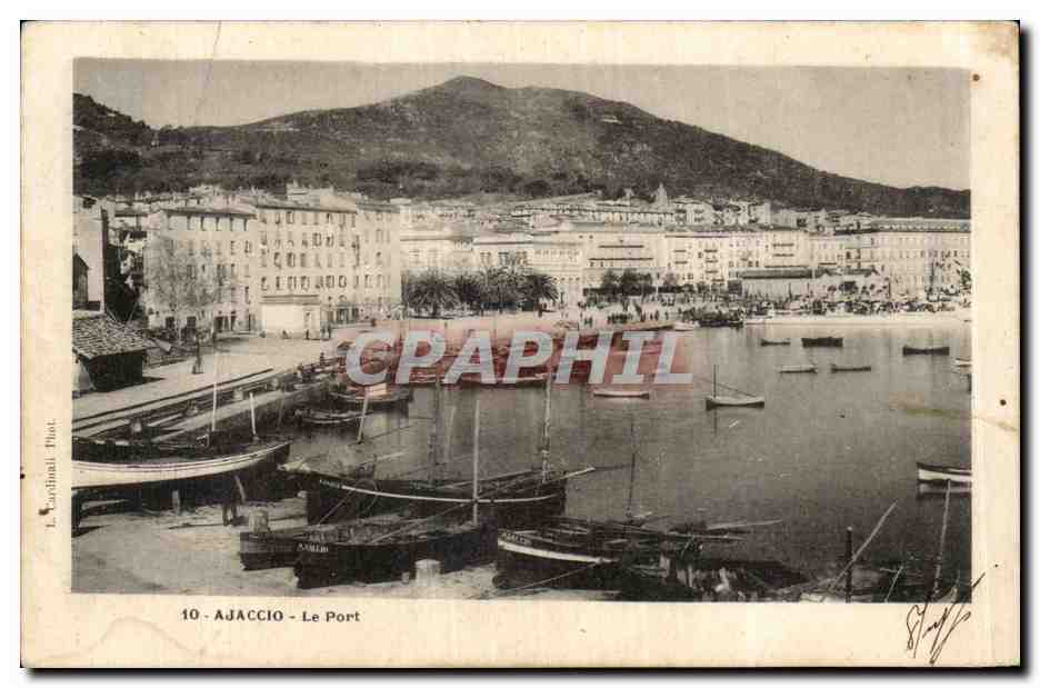 CPA Corse Corsica Ajaccio Le port