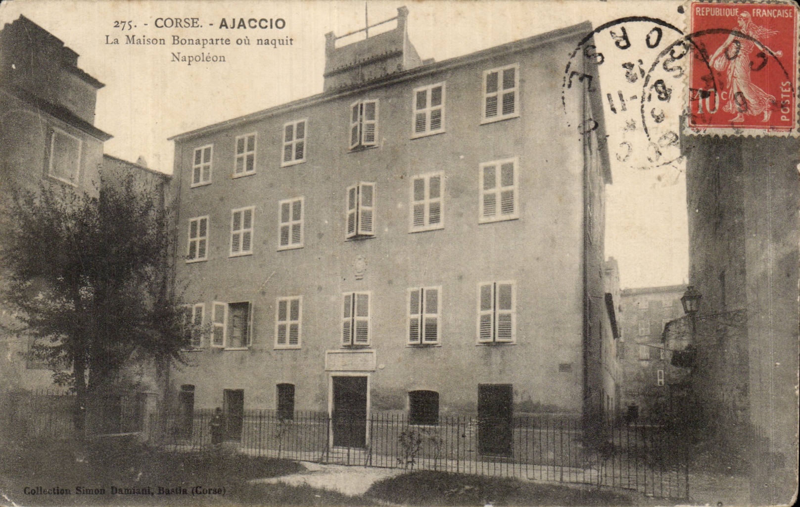 CPA Corse Corsica Ajaccio La maison Bonaparte ou naquit Napoleon