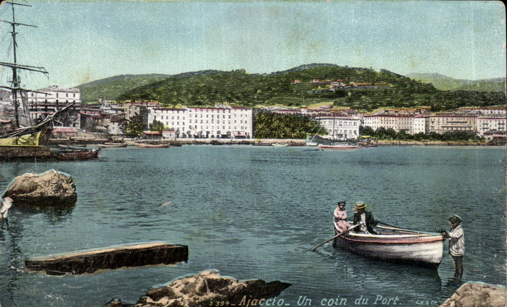 CPA Corse Corsica Ajaccio Un coin du port