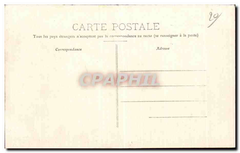 CPA Corse Corsica Corte La citadelle  — Rückseite