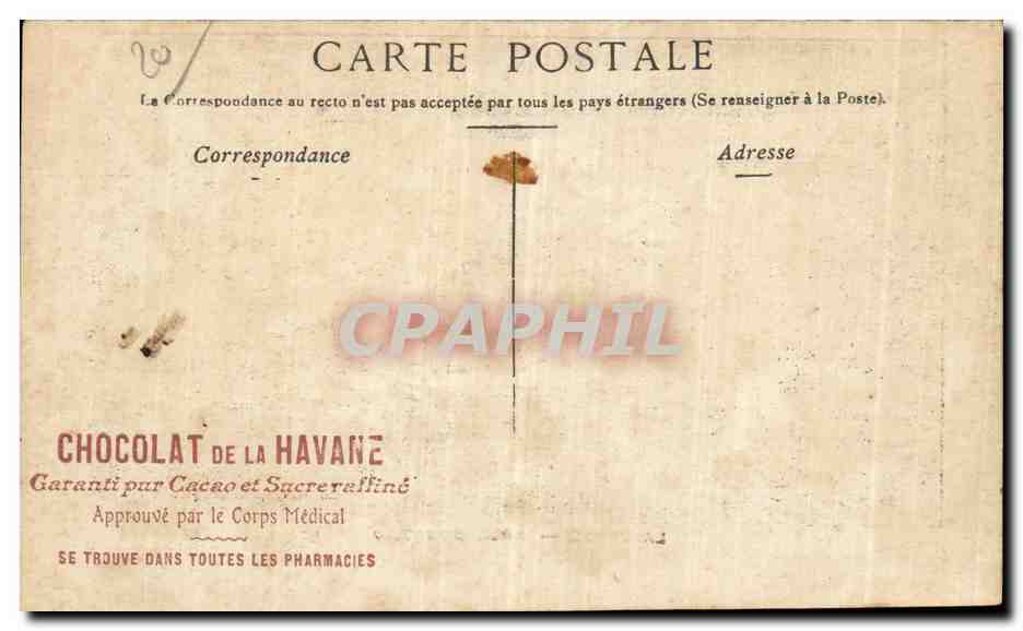 CPA Corse Corsica Ajaccio La rade — Rückseite