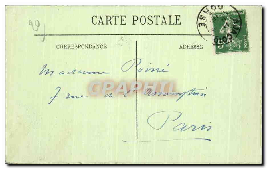 Ajaccio — Vue prise de la Jetée — LL. n°11 — Rückseite