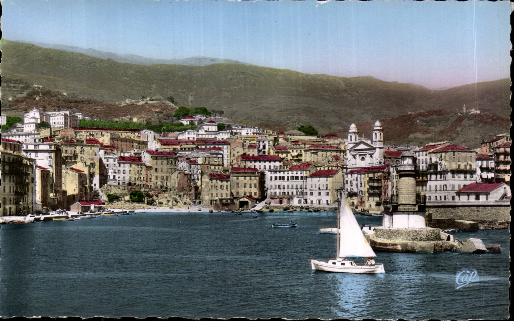 Bastia — Vue générale du vieux port — Cie des Arts Photomécaniques, Paris