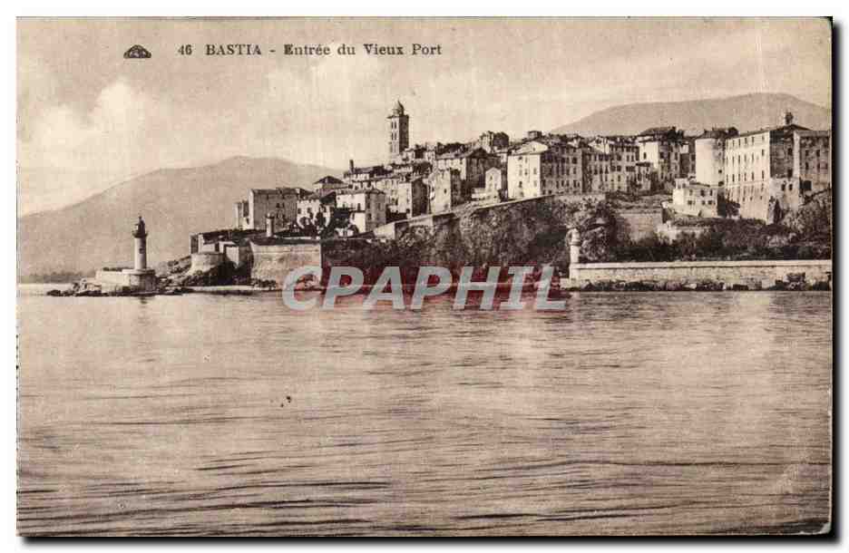 CPSM Corse Corsica Bastia Entree du vieux port