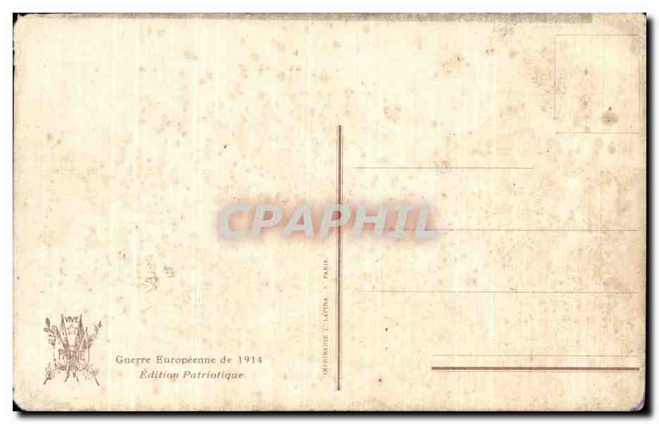 CPA Militaria Deux amis generalissimes Joffre et Foch  — Rückseite