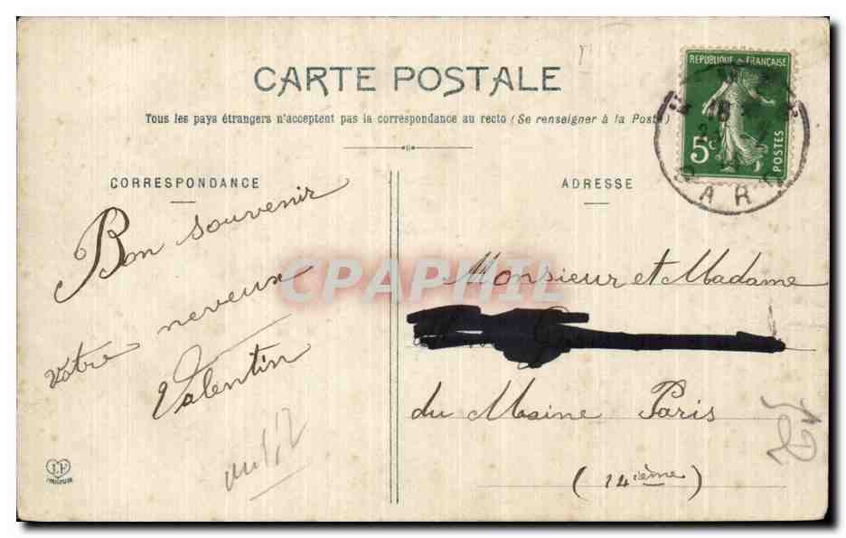 CPA Militaria Artillerie francaise Artillerie de manoeuvre La critique — Rückseite