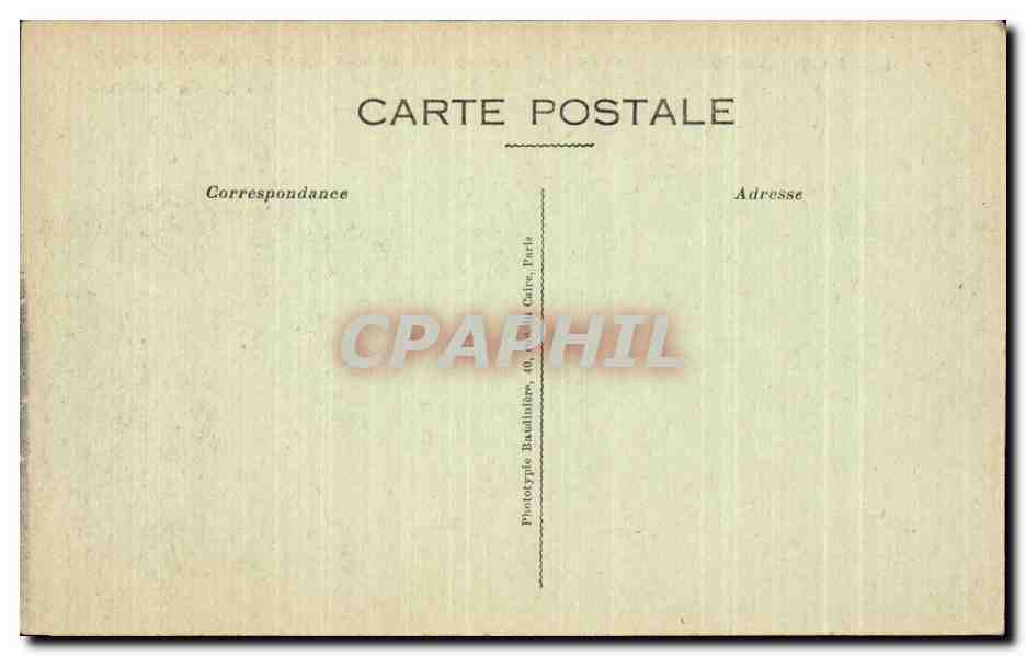 Rivista di Châlons passata dal Generale Gouraud — 1914-18 — Fototipia Banallier, Parigi — Verso