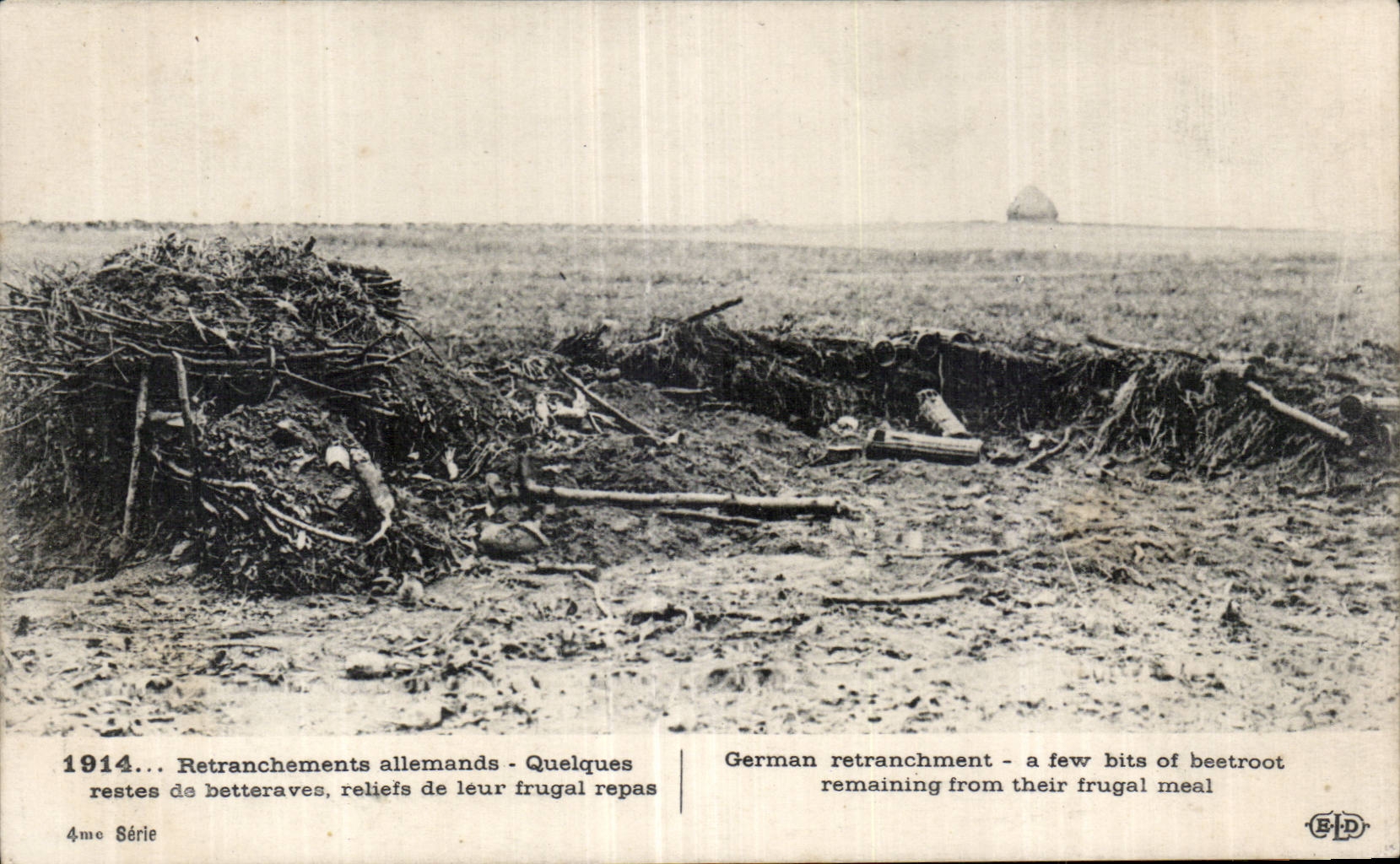 Retranchements allemands — 1914 — 4me Série — Éditeur E.P.D.