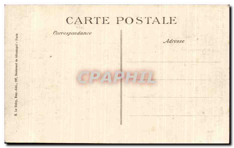 Retranchements allemands — 1914 — 4me Série — Éditeur E.P.D. — Rückseite