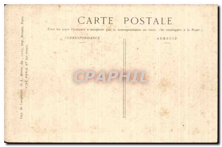 CPA Militaria Guerre 1914 1915 Sur le front Troupes en marche sous bois  — Rückseite