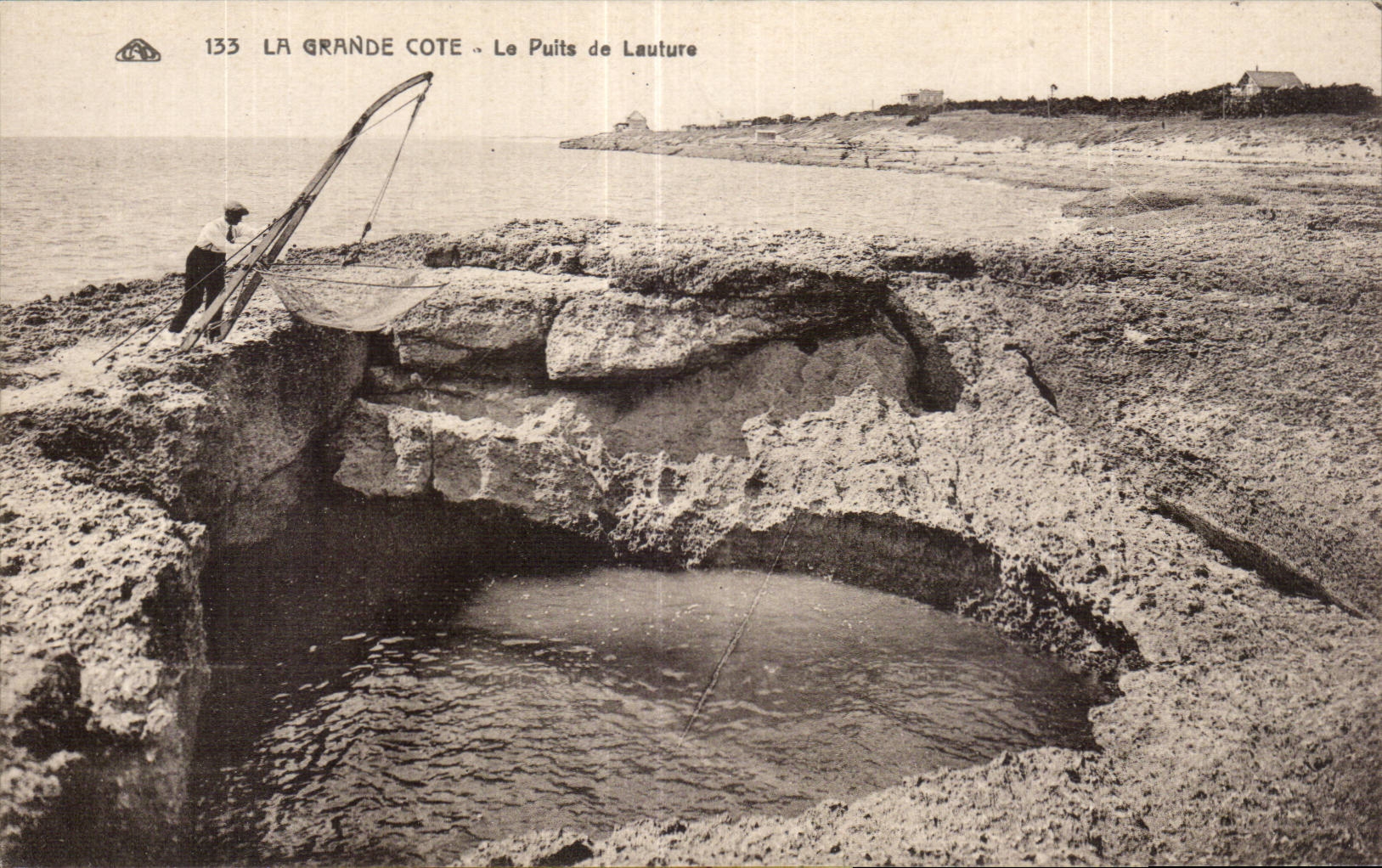 La Grande Cote - Le Puits de Lauture Pecheur a nasse Peche - CPA 
