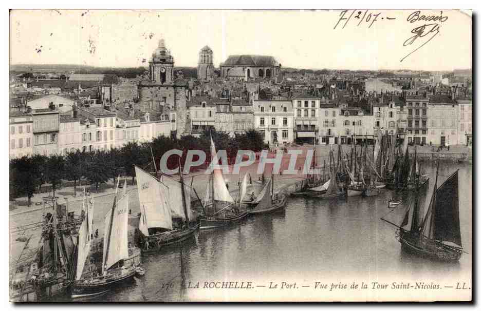 La Rochelle - Le Port - Vue prise de la Tour Saint Nicolas - CPA 