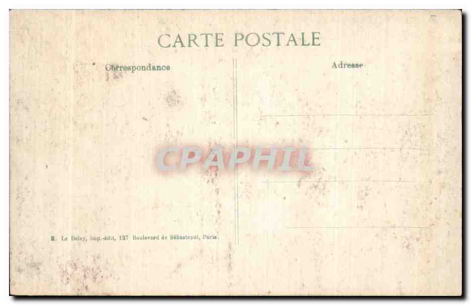 CPA Militaria Guerre 1914 Champguyon apres le bombardement  — Rückseite