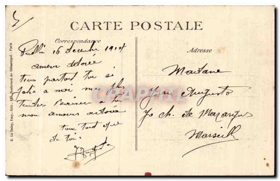 CPA Militaria Aspect d une rue de Soissons apres le bombardement  — Rückseite