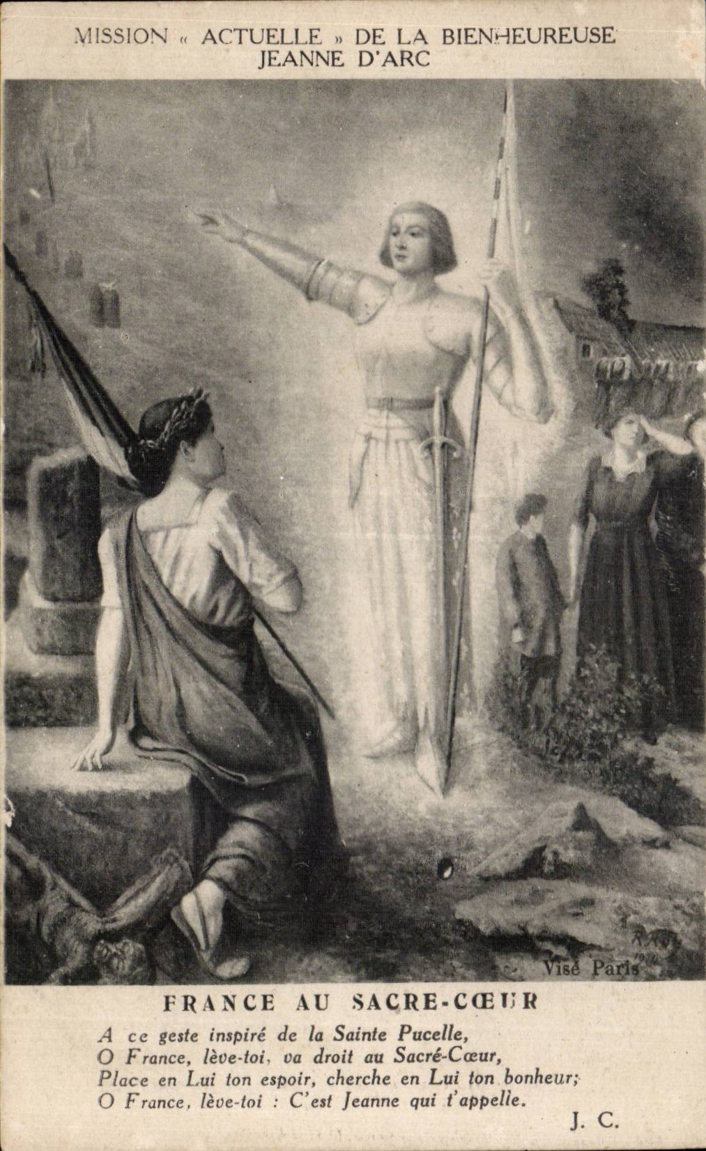 CPA Jeanne d arc Fracne au Sacre Coeur
