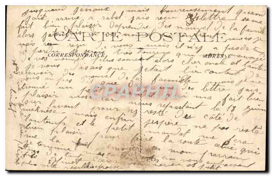 CPA Militaria Campagne du Maroc Revue du 14 juillet a Sale — Rückseite