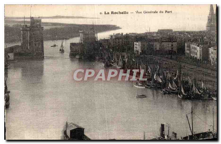La Rochelle - Vue Generale du Port - CPA 