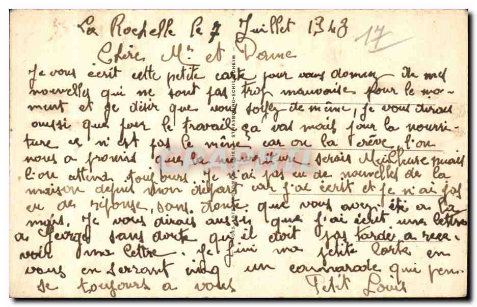La Rochelle — Le Mail — LL — n° 107 — Rückseite