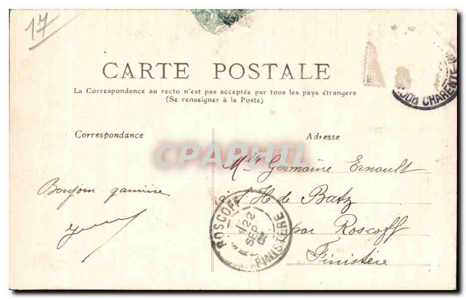 La Rochelle - Le Mail - CPA  — Rückseite