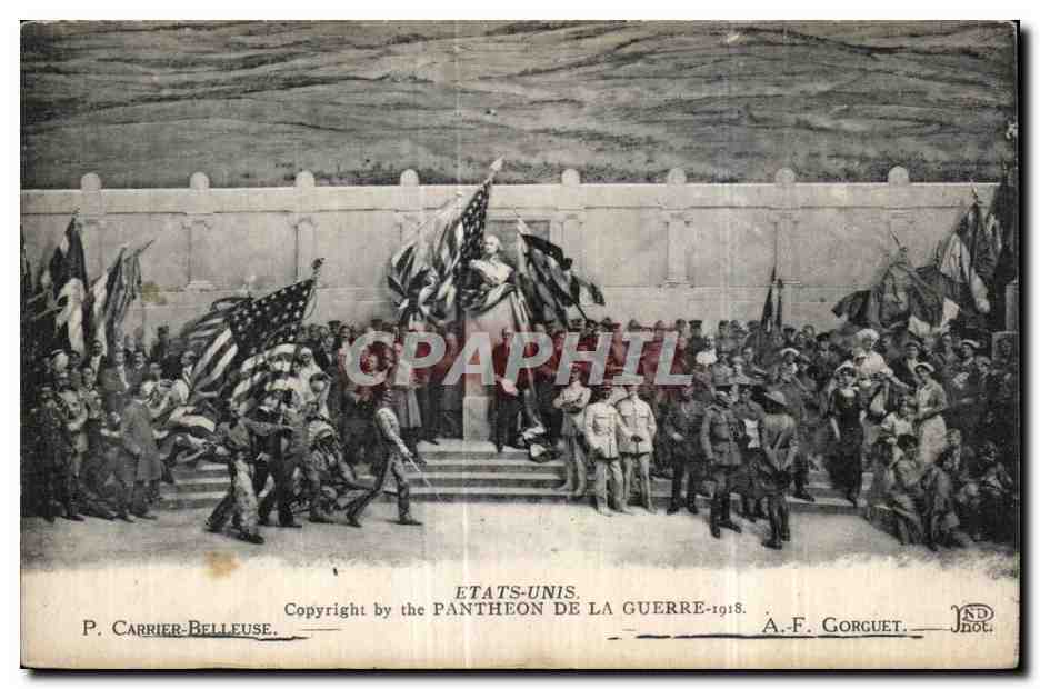 CPA Militaria Etats Unis Carrier Belleuse Gorguet