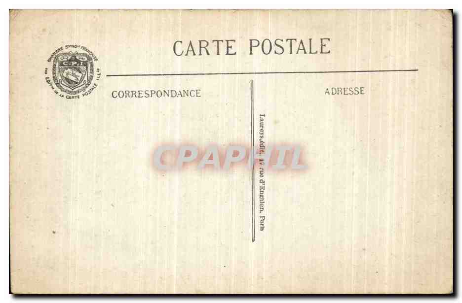 CPA Militaria Face a l ennemi ma pensee reste pres de toi Poilu Soldat — Rückseite