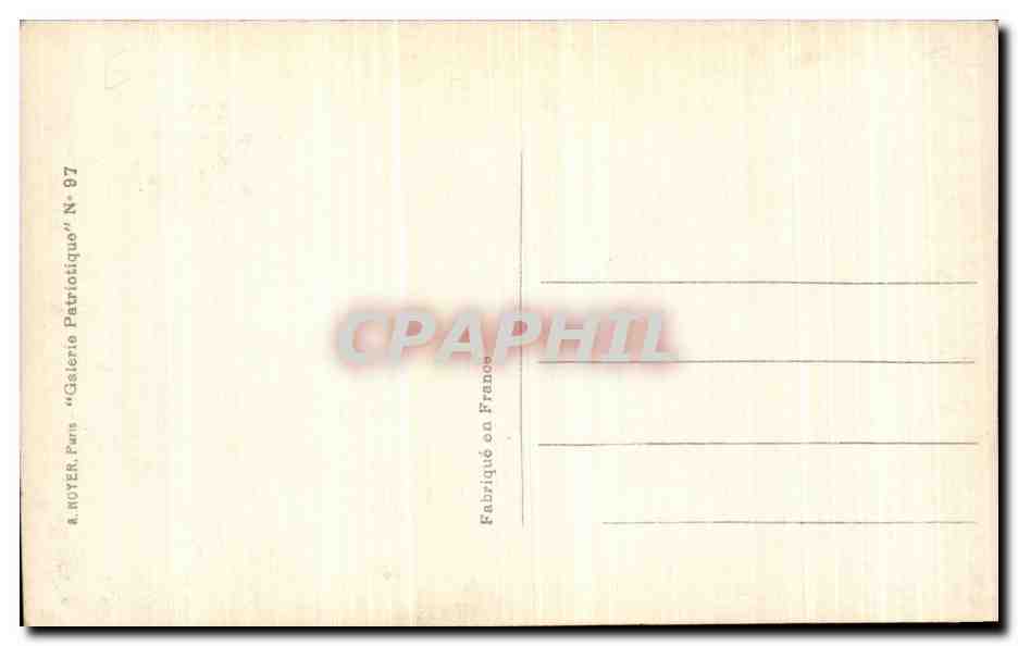 CPA Militaria Trois grands chefs de nos armees Castelnau Joffre Pau — Rückseite