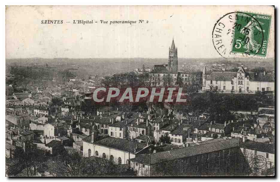 Saintes - l hopital Vue Panoramique - CPA