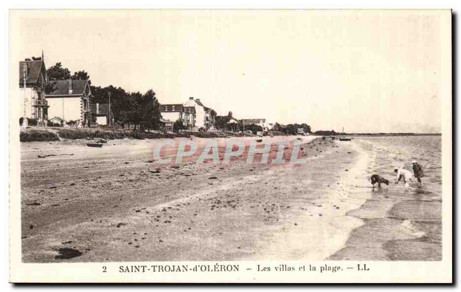 Saint Trojan d Oleron - Les Villas et la Plage - CPA