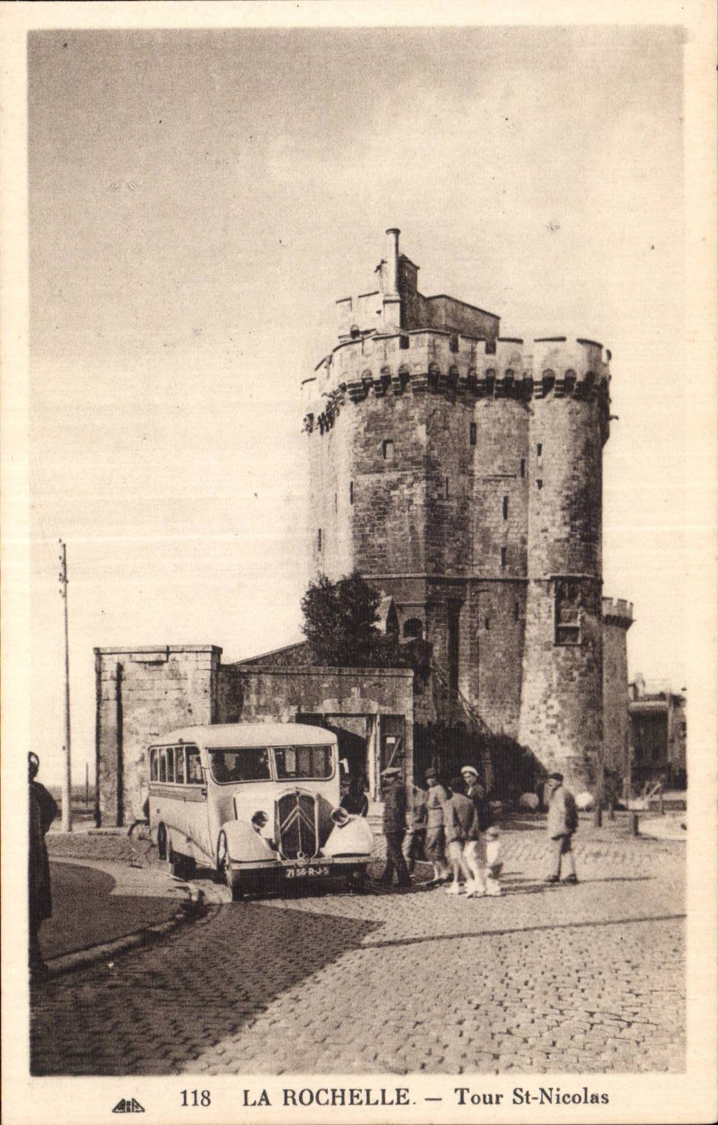 La Rochelle - Tour Nicolas Autobus Citroen - CPA