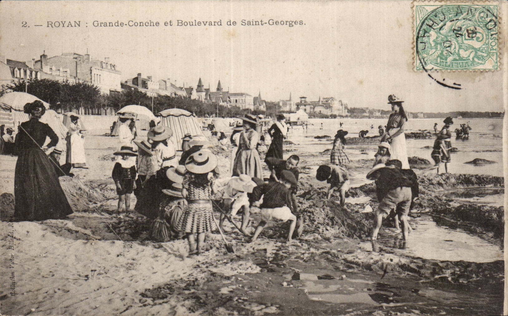 Royan - Grande Conche et Bouleavrd de Saint Georges - CPA