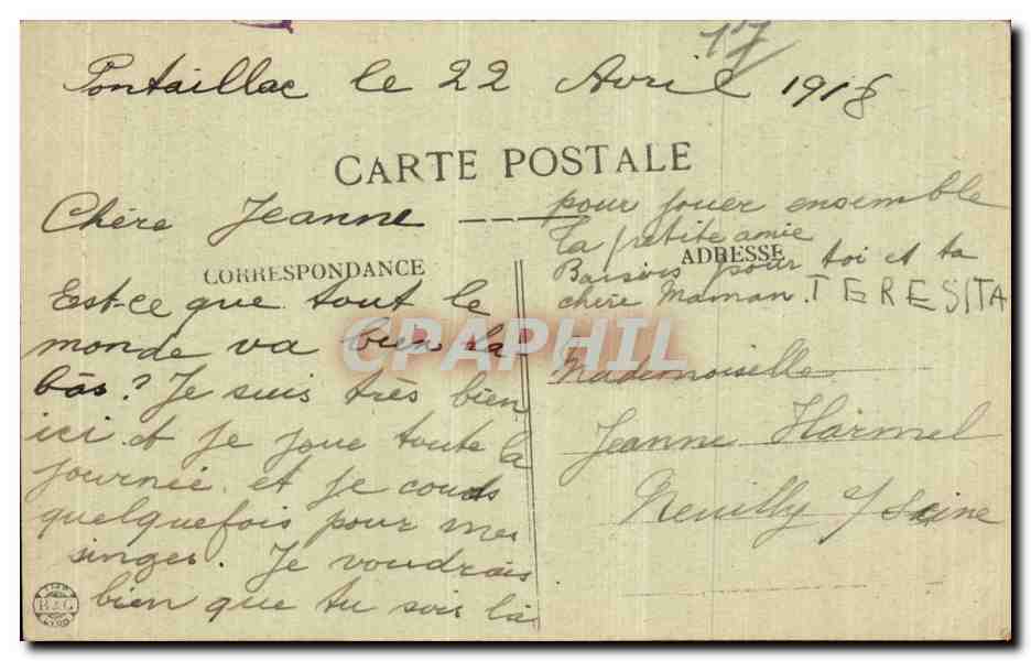 Royan Pontaillac - La Plage - CPA — Back