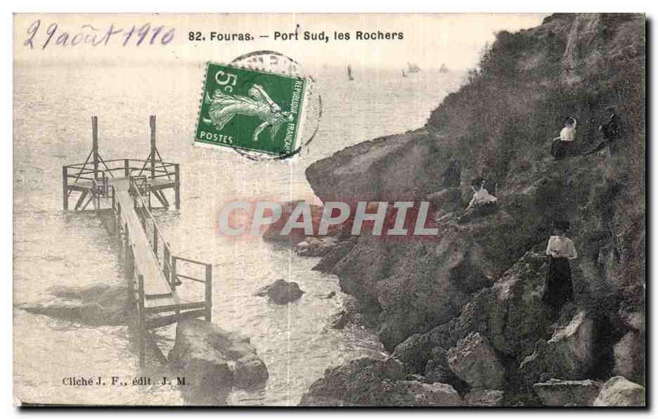 CPA Fouras Port Sud Les rochers