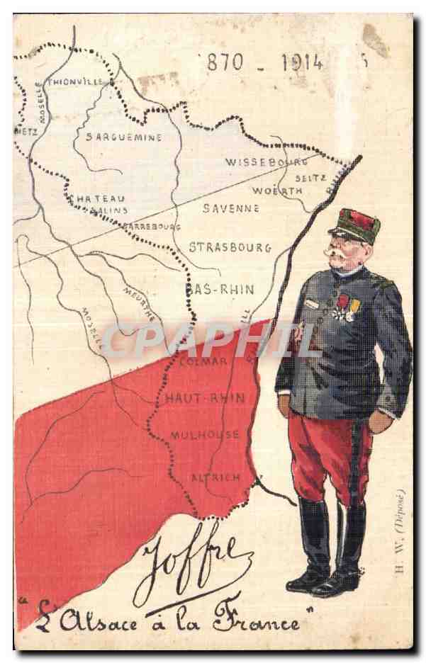 CPA Militaria l Alsace et la France Joffre