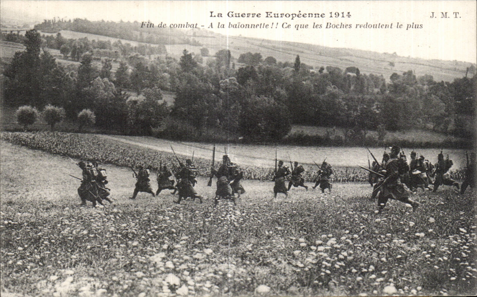 Soldaten auf dem Marsch - Der europäische Krieg 1914 - J.M.T.