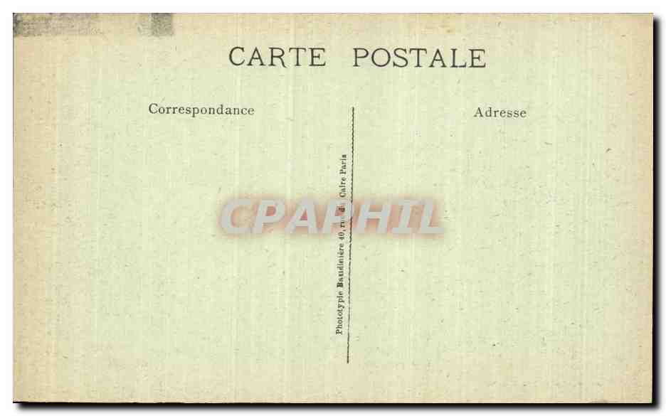 Bombarde ment de VERDUN — La Rue Mazel — Phototypie Baudinier 40, rue de Caire Paris — Rückseite