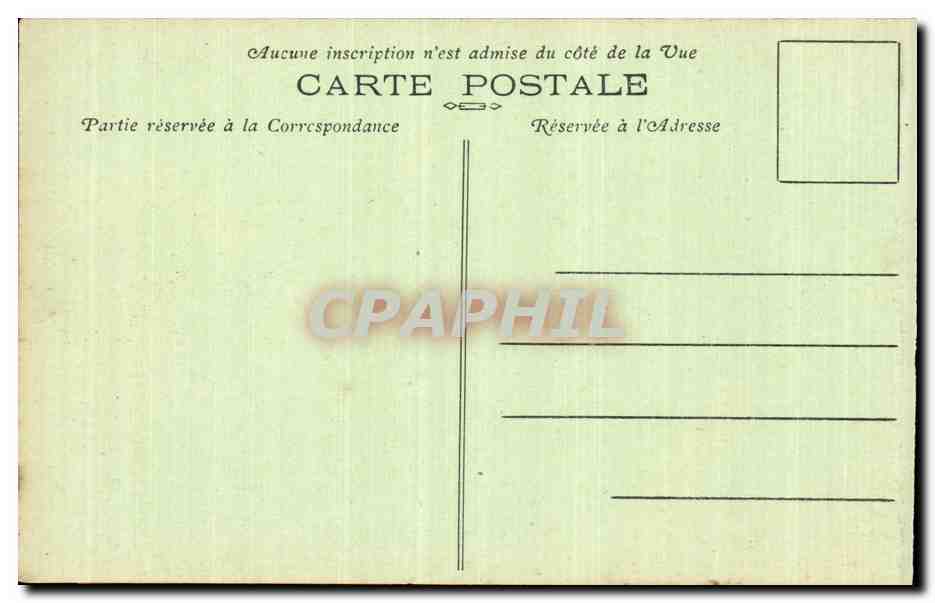 Fort de Souville — Défense française contre les Allemands — Carte postale non éditée — Rückseite