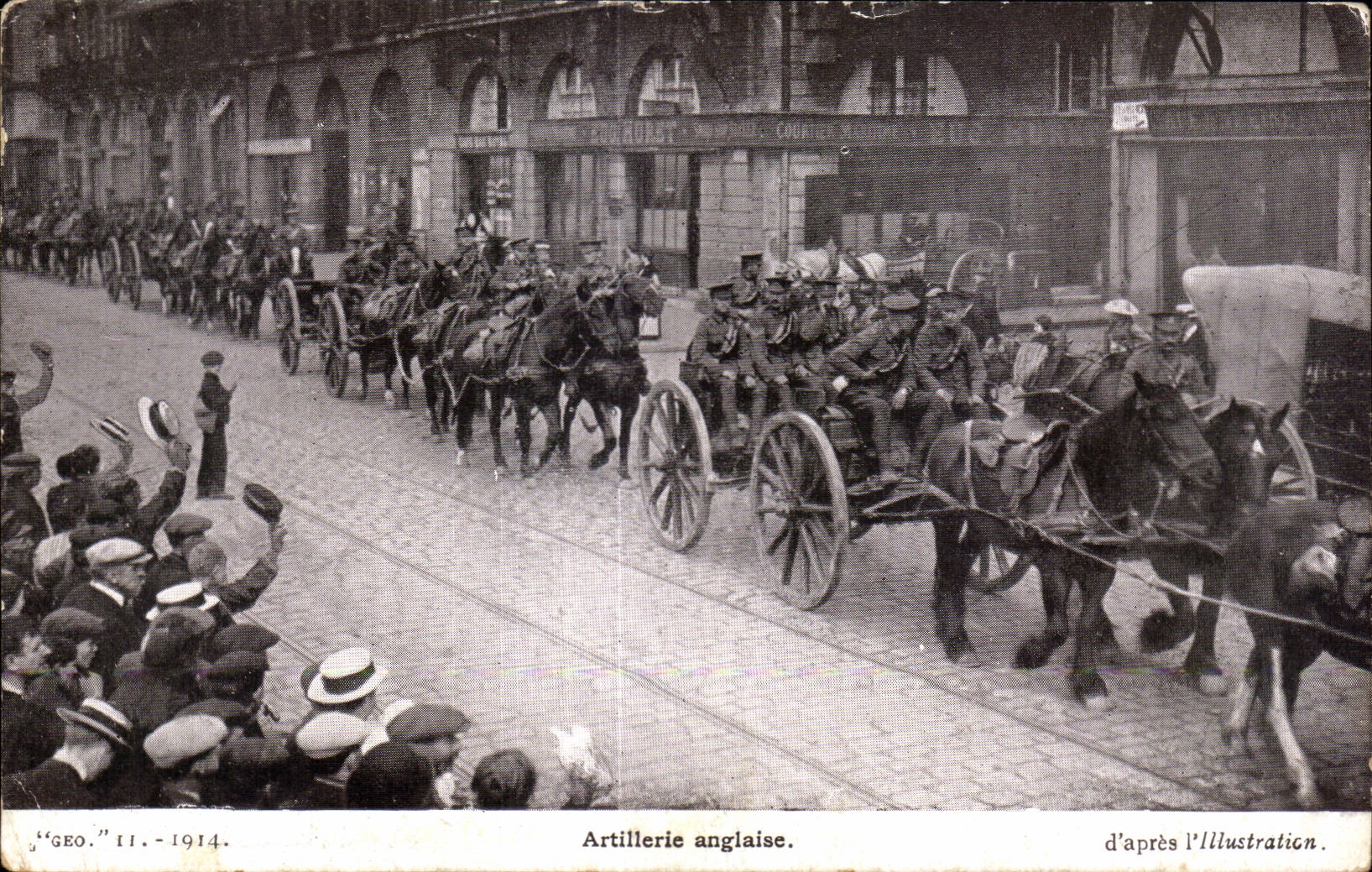 CPA Militaria Guerre 1914 Artillerie anglaise