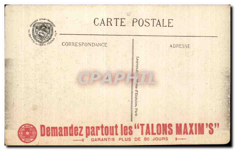 CPA Militaria Guerre 1914 Une batterie de 155 court sur affut a balancier — Rückseite