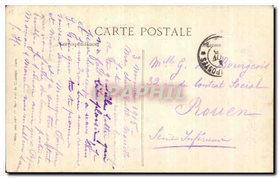 CPA Militaria Albert Interieur de l eglise — Rückseite