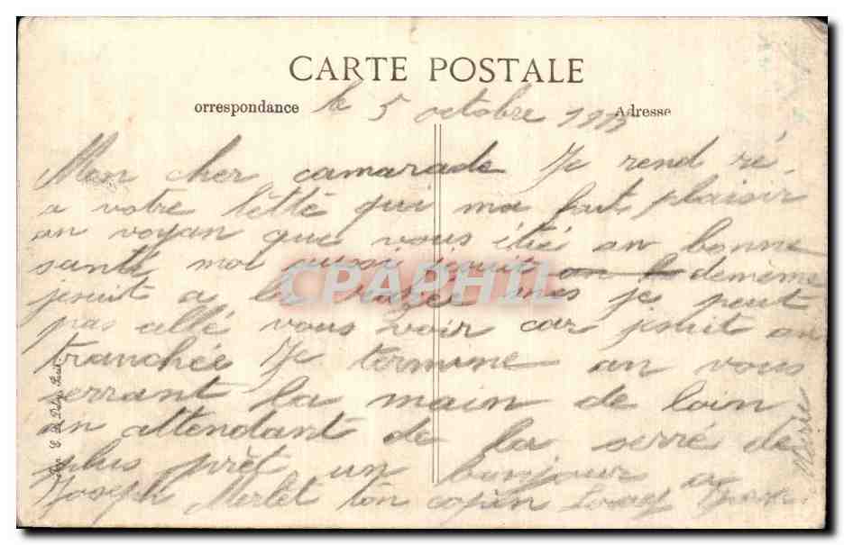 Clermont-en-Argonne — La Place — A. Gauchis, édit. - Saint-Disier — Rückseite