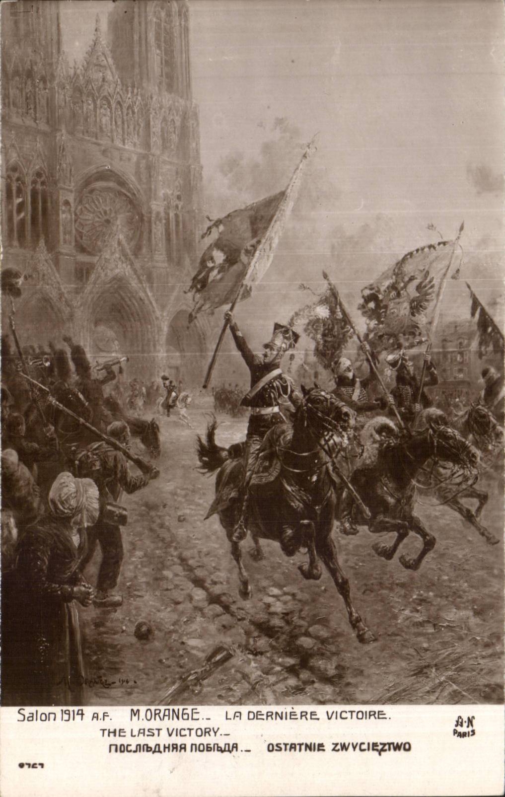 CPA Militaria Salon 1914 Orange La derniere victoire 