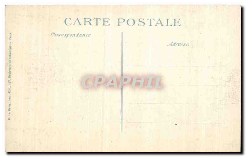 CPA Militaria Guerre de 1914 Albert Un coin de la ville apres le passage des allemands — Rückseite