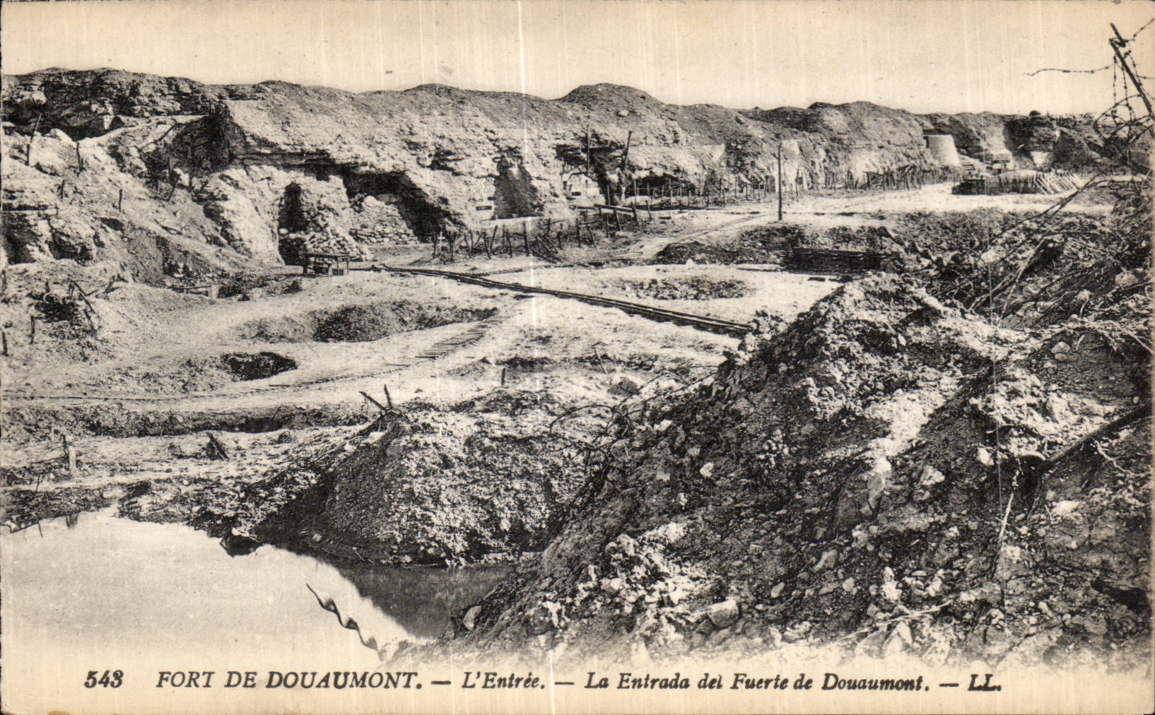 Fort de Douaumont — L'Entrée — éditeur LL, n° 548