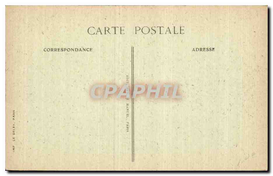 CPA Militaria Guerre de 1914 Pantheon de la guerre Monument aux morts — Rückseite