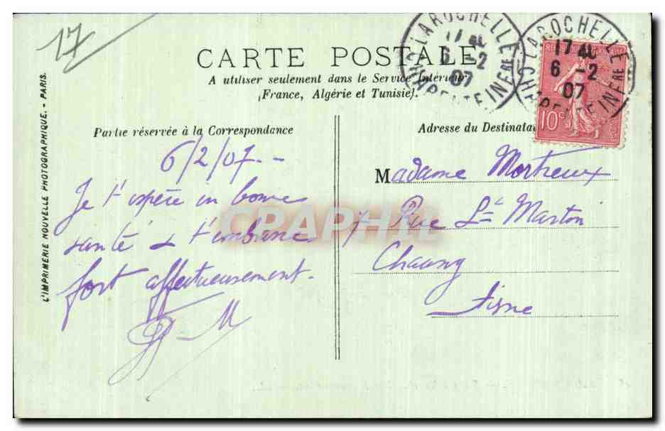 La Rochelle — Ansicht der Baustellen — LL. — Rückseite