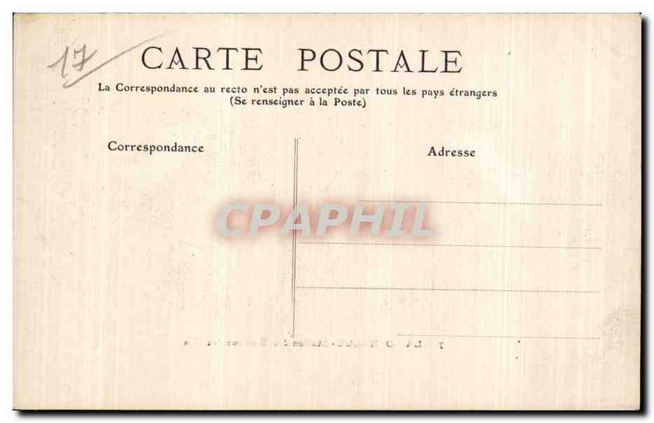 CPA La Rochelle Station des bateaux des iles — Verso